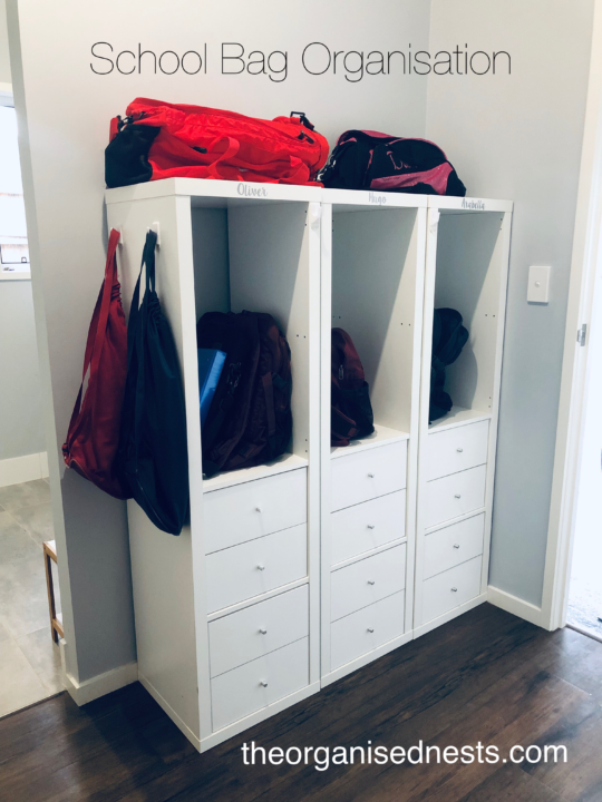 school bag cupboard